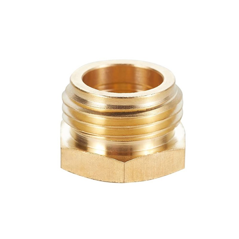 Kbrotech Brass Garden Hose Adapter, 3/4” GHT male x 1/2” NPT Female, gallery