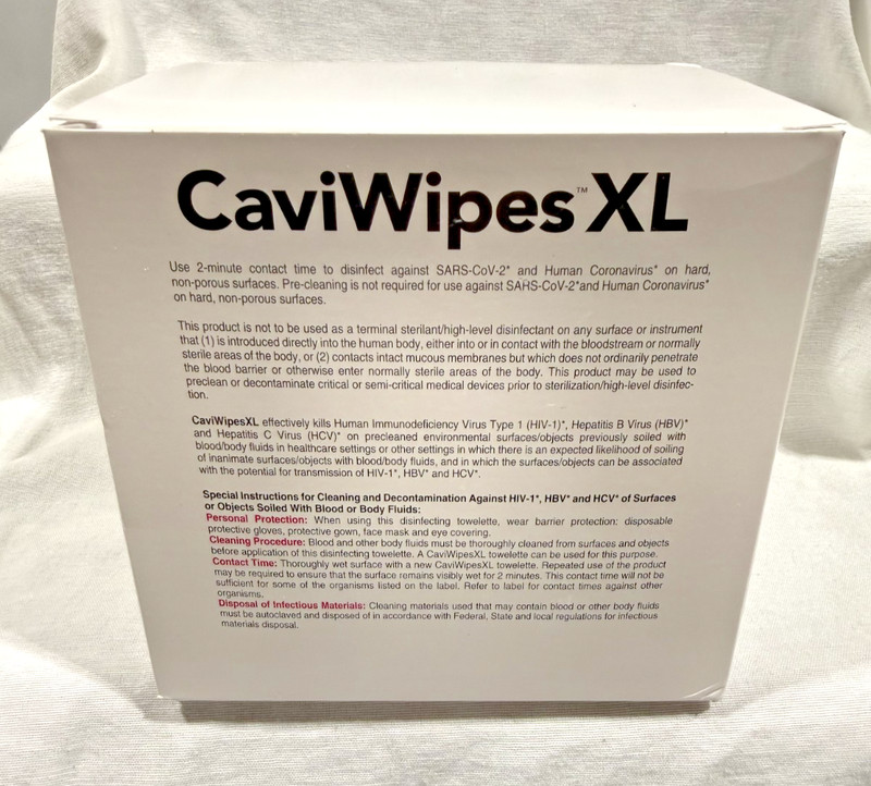 Metrex CaviWipes XL Disinfecting Wipes 50 Count Canister Hospital Medical New gallery