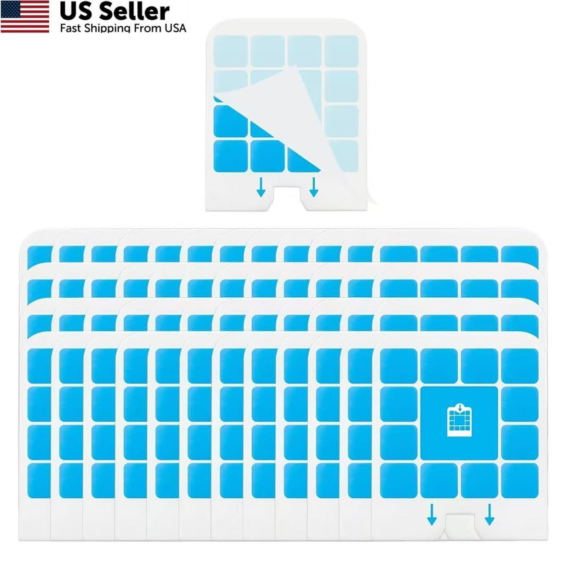40 Pack Refill Card Compatible with Saferer Home SH502, 48Pcs Saf-er, Blue
