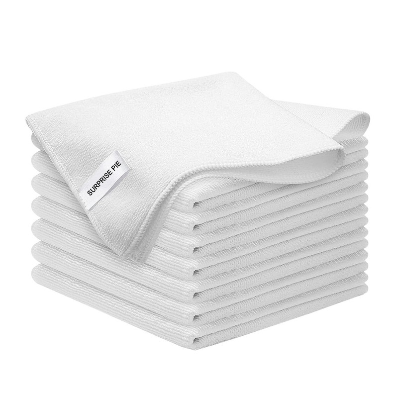 Microfiber Cleaning Cloth-8PK High Absorbent Lint-Free Scratch-Free Multi-Pur…