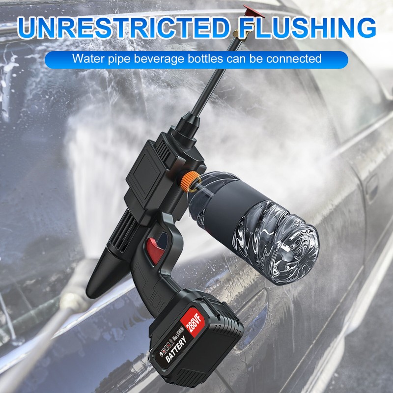Electric High Pressure Water Spray Car Gun Portable Cordless Washer Cleaner Yard gallery