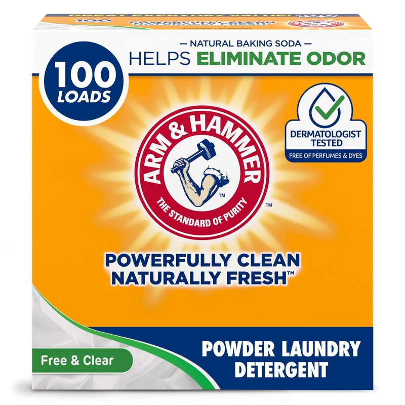 Arm & Hammer Laundry Detergent, Free of Perfume & 98.1 Ounce (Pack 1)