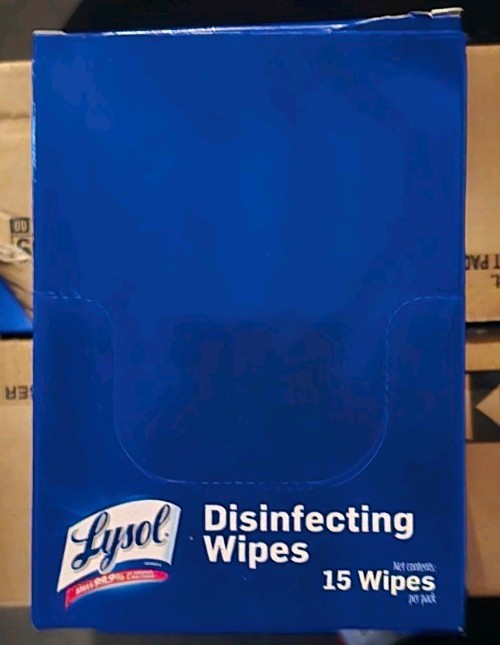 Lysol To Go Travel Size Disinfecting Wipes Lot of 12 ( 180 wipes) Lemon Lime
