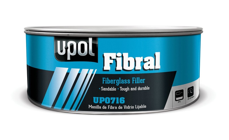 FIBRAL Fiberglass Filler, Pale Yellow, 30oz UPL-UP0716