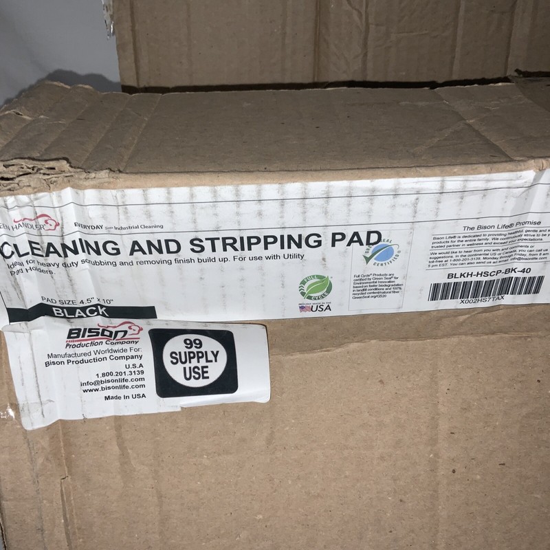 Kleen Handler Cleaning and Stripping Pad Black (Case of 40) gallery