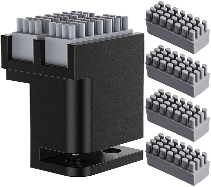 Nozzle Brush with 4 Pcs Silicone Wipers Compatible with P1 X1 3D Printer
