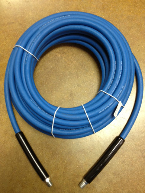 50′ CARPET CLEANING HIGH PRESSURE SOLUTION HOSE 1/4″ BLUE NEW 3000 psi NEW