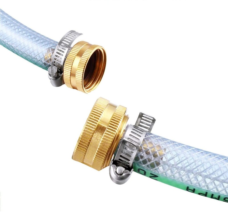 Hooshing 2PCS 5/8" Barb x 3/4" Female Hose barb x GHT Female, Brass gallery