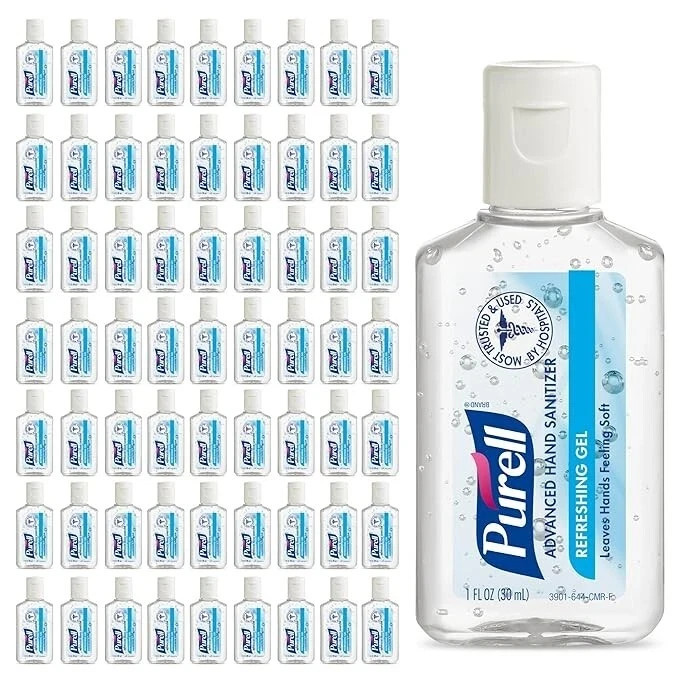 Purell Advanced Hand Sanitizer Refreshing Gel 1oz 72 pack EXP 2027 New