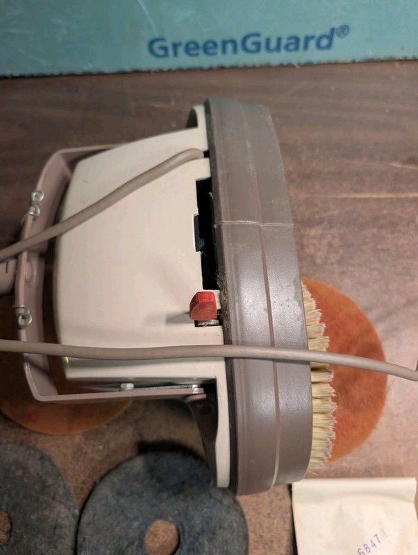 Vintage Hoover Floor Polisher Buffer Scrubber INCOMPLETE Missing Brush Works gallery