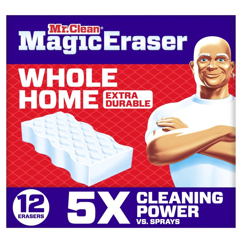 Mr. Clean Magic Eraser Sponge, All Purpose 12 Count (Pack of 1), White