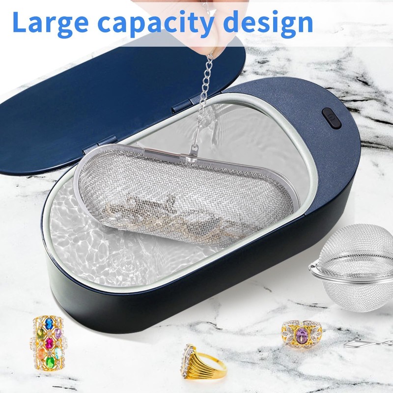 3 Pack Ultrasonic Cleaner Basket, Small Parts Jewelry Cleaning Basket... gallery