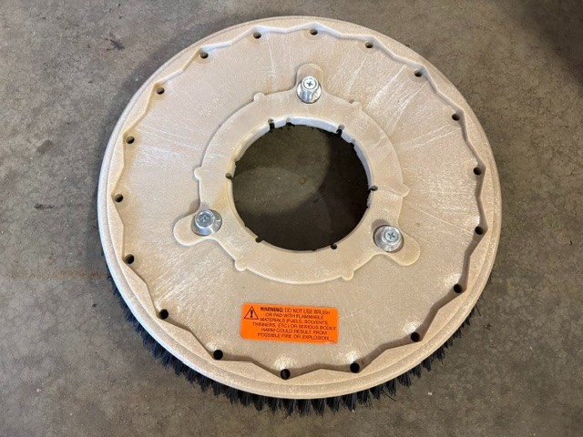 (1) 16″ POLY ROTARY BRUSH FOR ADVANCE SC750 WALK BEHIND SCRUBBERS, 1D#44
