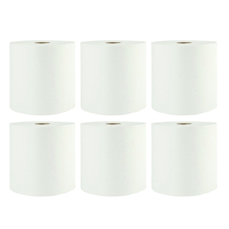 Boardwalk 35XTRA 8″ x 800′ 1-Ply Xtra Roll Towels – White (6/Carton) New