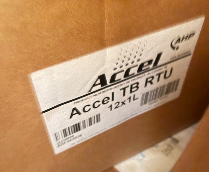 12 1L Accel TB RTU AHP One step surface Cleaner & disinfectant 1L x 12 (BRL)