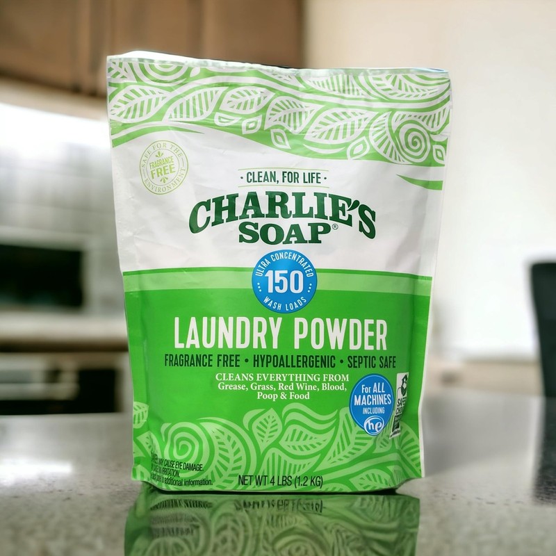 Charlie’s Soap Laundry Powder Detergent (150 64 Ounce (Pack of 1), WHITE gallery