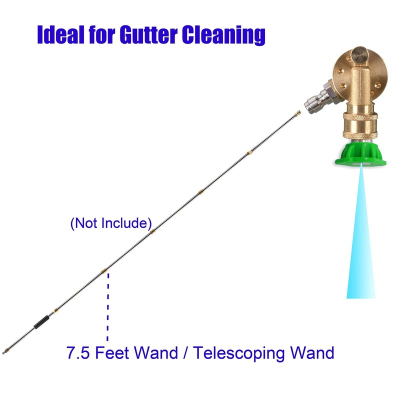 Tool Daily Pivoting Coupler for Pressure Washer Tips, Gutter Cleaner... gallery