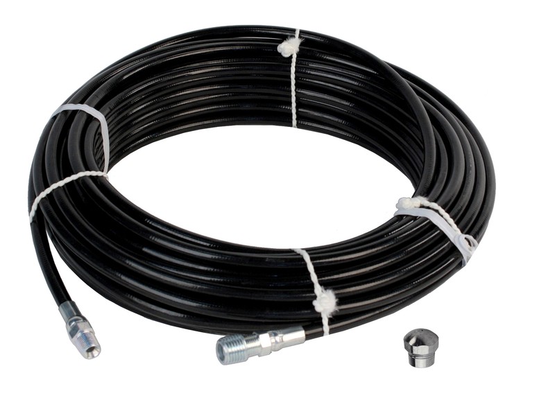 Schieffer 1/8″ x 50′ 4800 PSI Thermoplastic Sewer Jetter Hose & 6.0 Nozzle