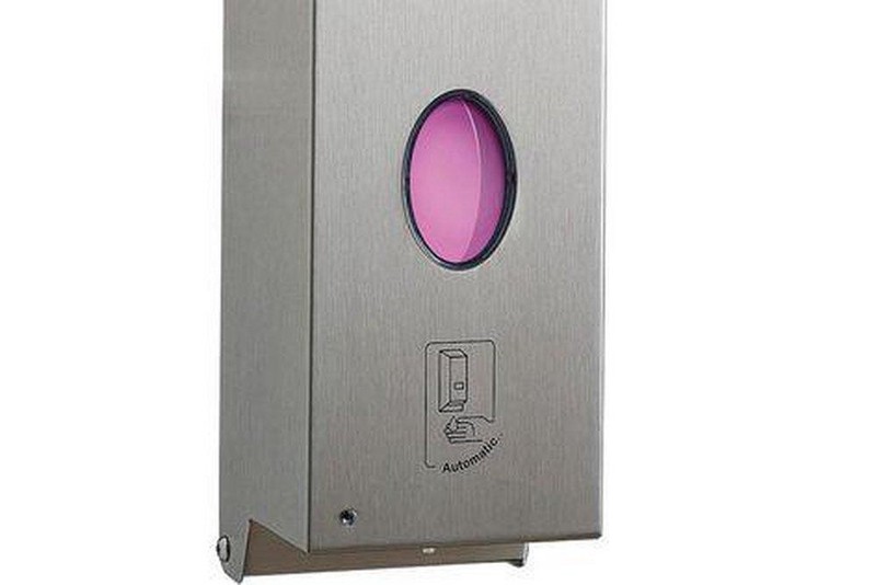 BOBRICK B-2012 SOAP DISPENSER SS SATIN WALL-MOUNTED COMMERCIAL RESIDENTIAL