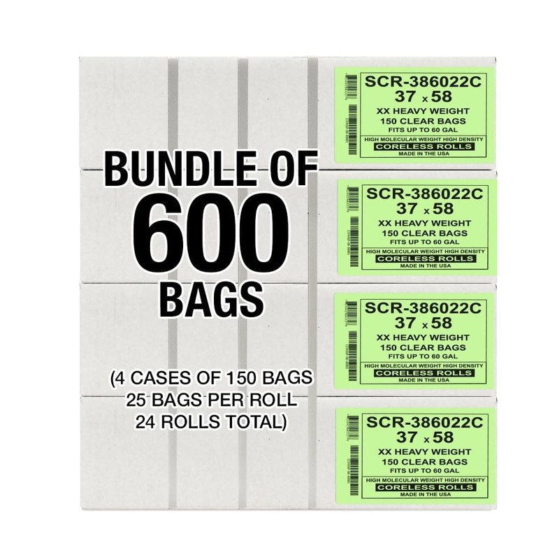 Aluf Plastics 55-60 Gallon Trash Bags Source Reduction Series Value High gallery