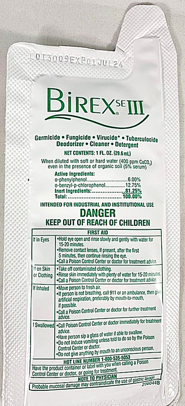 BIOTROL BIREX SE III 1 fl. OZ 6 PACKS REFILL – GERMICIDAL SURFACE CLEANER –
