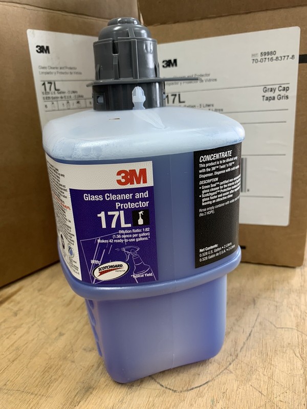 3M Glass Cleaner & Protector Concentrate 17L, 2L, Twist ‘n Fill Dispenser