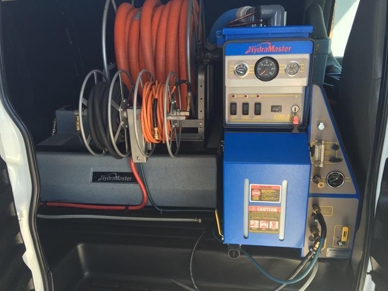 Hydramaster CDS truck mount carpet cleaning machine with 2006 Chevy Express Van