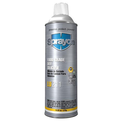 Sprayon LU211 Food Grade Dry Silicone Lube Lot of 12