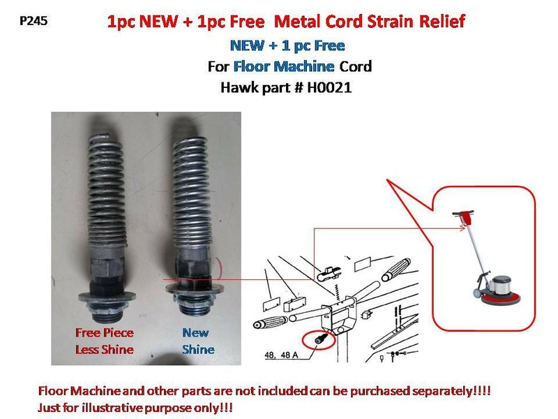 1pc NEW + 1pc Free Metal Cord Strain Relief HP0021 HAWK Floor Machine NEW