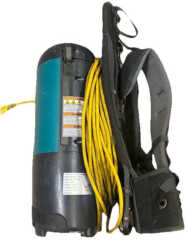 Tennant V-BP-6 Commercial Backpack Vacuum Cleaner-120V No Hose Working Used gallery
