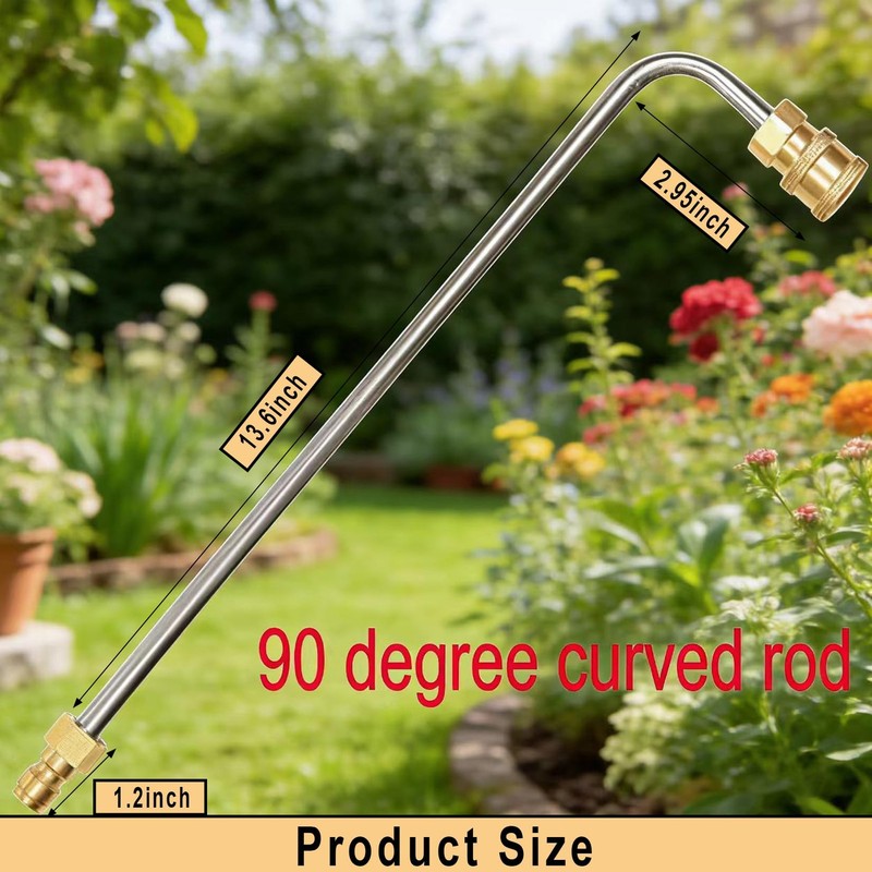 Washer Extension Gutter Cleaner Attachment Accessory, High Pressure 14 inches gallery