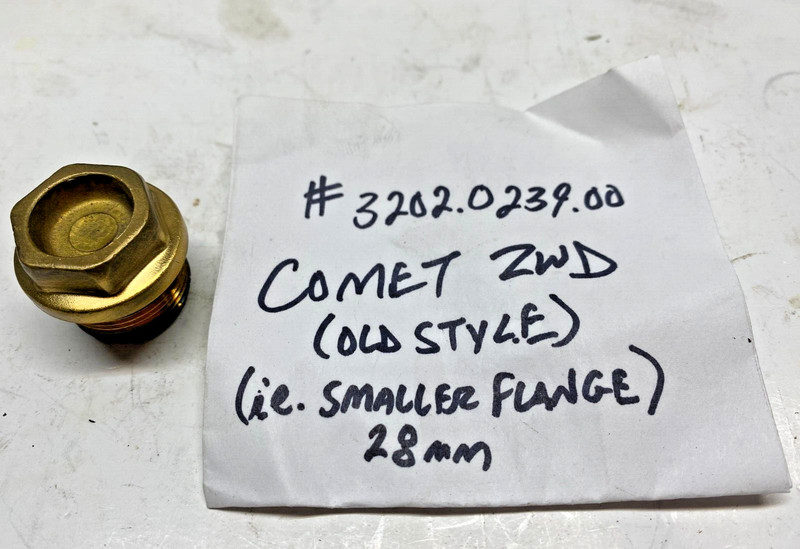 USED - COMET ZWD4040G VALVE CAP # 3202.0239.00 (NEW# 0302.0312.00)