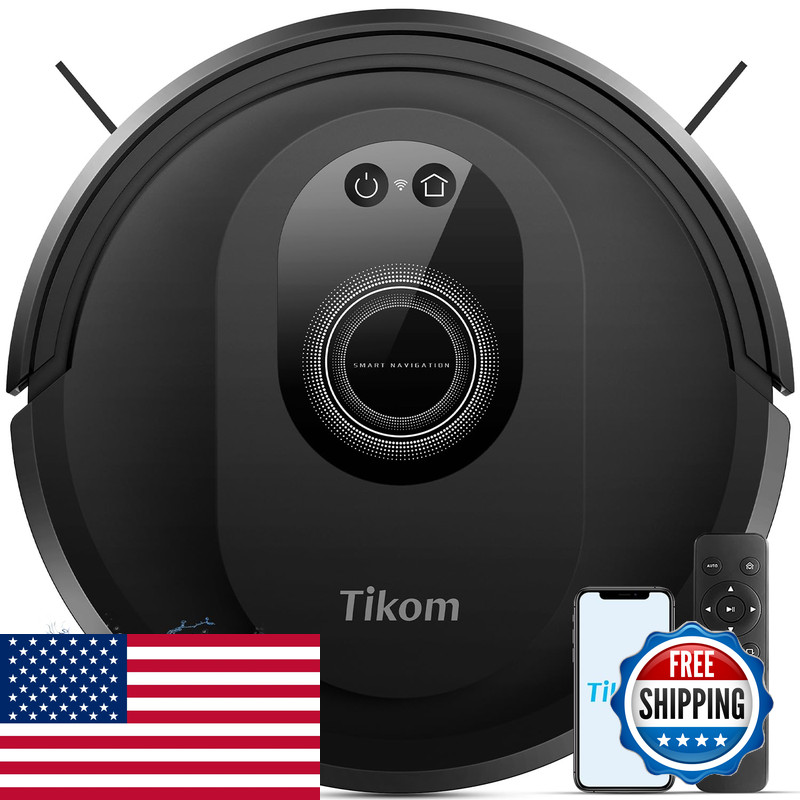 Tikom Robot Vacuum And Mop Combo 5000Pa Robotic Vacuum Cleaner 150 Min Max App