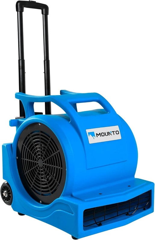 4000 CFM Air Mover MOUNTO 1HP Blue