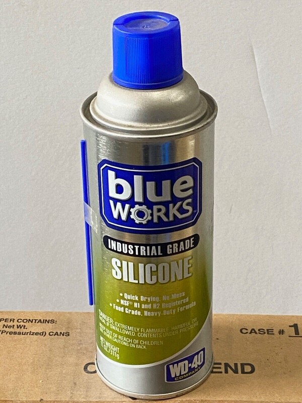 12 new Blue Works #11023 Silicone Spray, Industrial Grade, 11 oz. Aerosol Cans