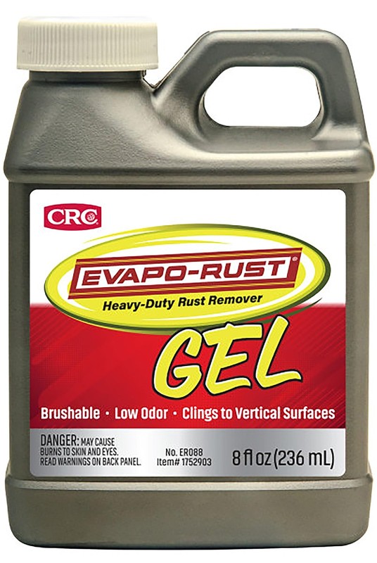 CRC Gel Rust Remover, 8 Fl Oz, Rust Remover for Vertical Surfaces, Eliminates…