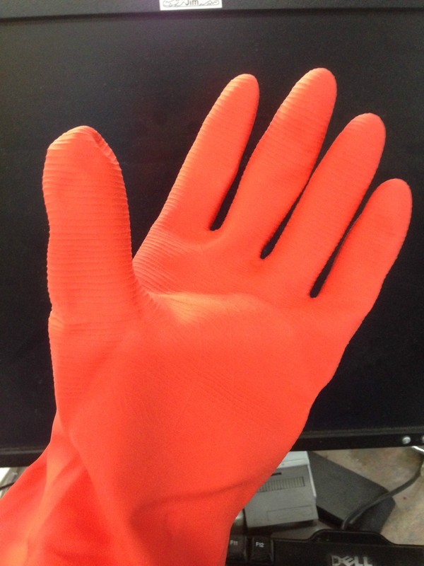 12 Pairs Heavy Duty Industrial Household Latex Rubber Gloves