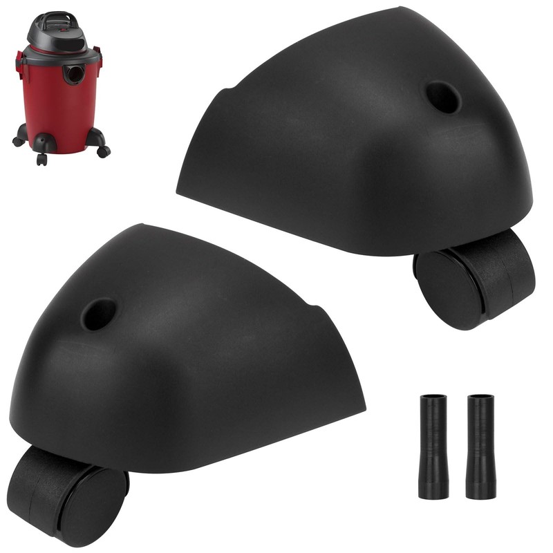 Caster Wheels & Foot Replacement Kit Fits Most of Shop Vac Vacuum and A BLACK