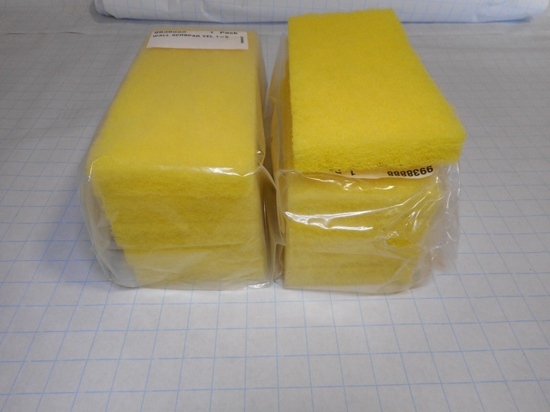 Lot of 20 10"x5"x1" Doodlebug Cleaning Pads Soft Yellow gallery
