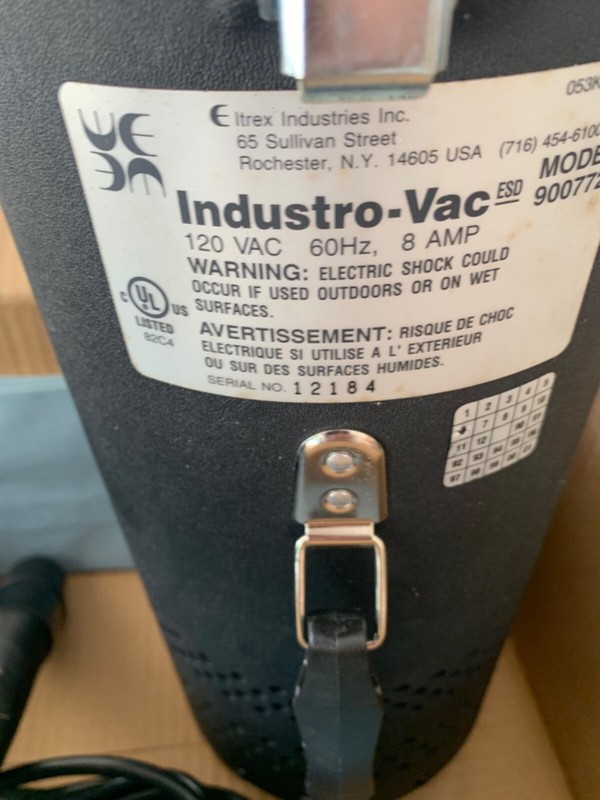 INDUSTRO VAC MODEL 900772
