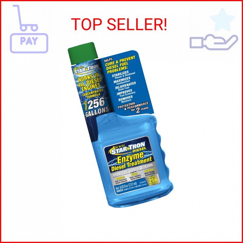 STAR BRITE Star Tron Enzyme Fuel Treatment – Automotive Diesel Formula – 1 oz. T