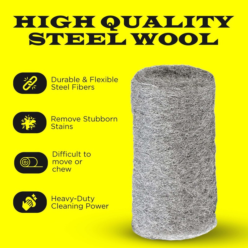 SteelWool Grade 0000 - Finest Grade, Multi-use Furniture, Cleaning, Mice Control gallery