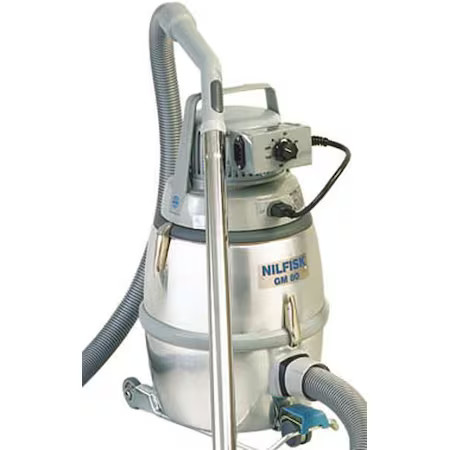 Nilfisk L01790129 Industrial, Shop Vacuum, 3 1/4 Gal, Hepa, 0 To 87 Cfm, 1 1/2