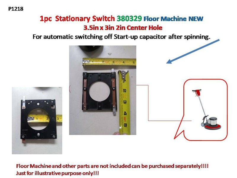 1pc Stationary Switch 380329 Floor Scrubber Machine 3.5″ x 3″ 2″ Center Hole