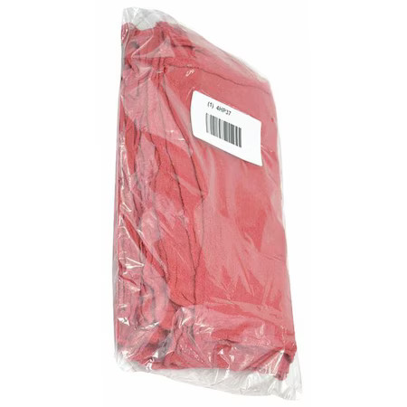 New Cotton Shop Towels, Red, 12 In X 12 In, Pk25, 21820