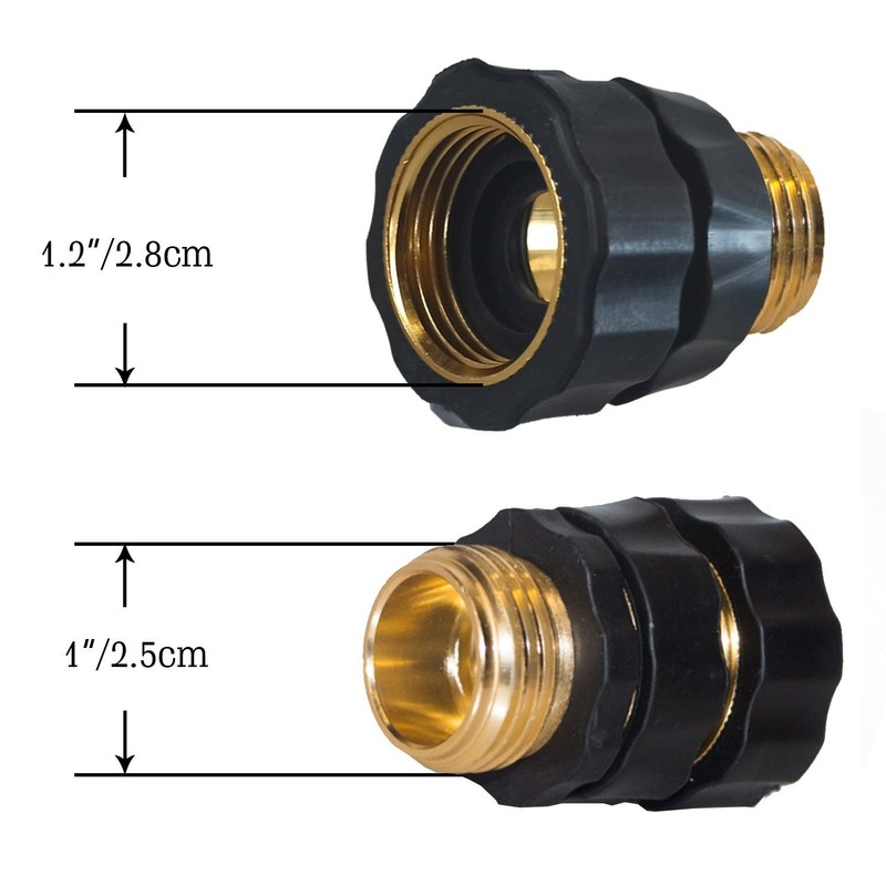Garden Hose Quick Connector 3/4 Inch Male Female Hose Fitting Quick Connector 6P gallery