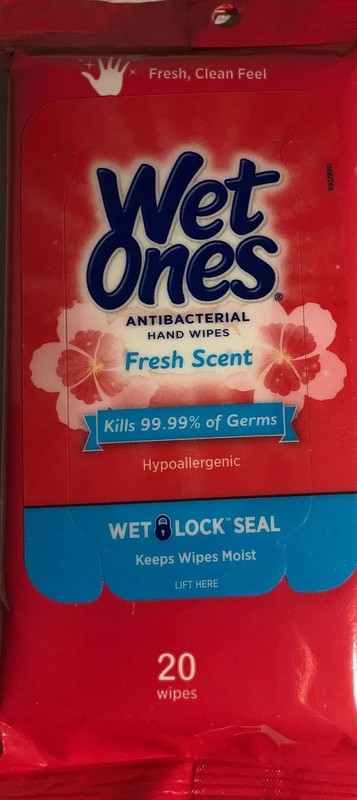 Wet Ones Hand Wipes 20 pcs pk New Ship24HRS