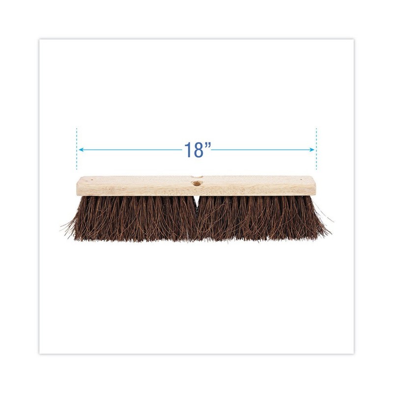 Boardwalk 20118 18 in. Brush 3.25 in. Natural Palmyra Bristles Brush Head New gallery