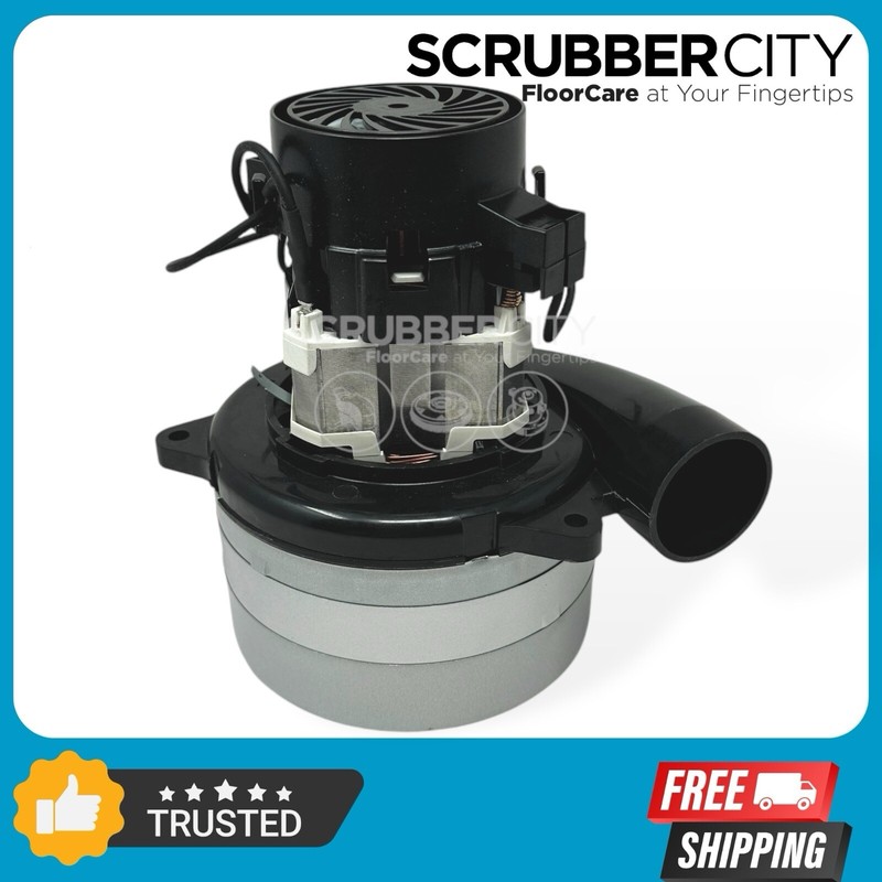 9002562 – 24V Vacuum Motor 3 Stage replaces Tennant T5, Nobles SS5