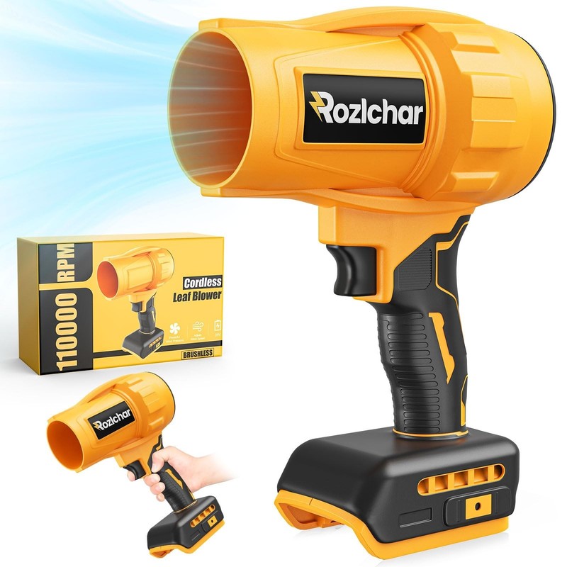 Rozlchar Cordless Leaf Blower Compatible for DeWALT 20V Batteries(No Battery)…